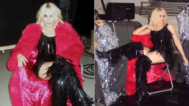 Kylie Minogue for the "Hot In December" music video.
