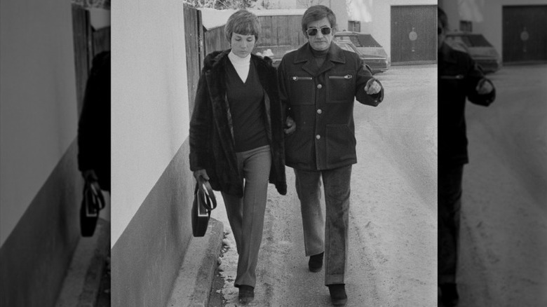 Julie Roberts and Blake Edwards in Gstaad, Switzerland, where they had a home