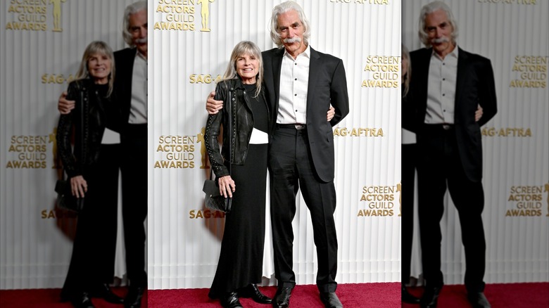 Katharine Ross and Sam Elliott attend the 29th Annual Screen Actors Guild Awards at Fairmont Century Plaza on February 26, 2023