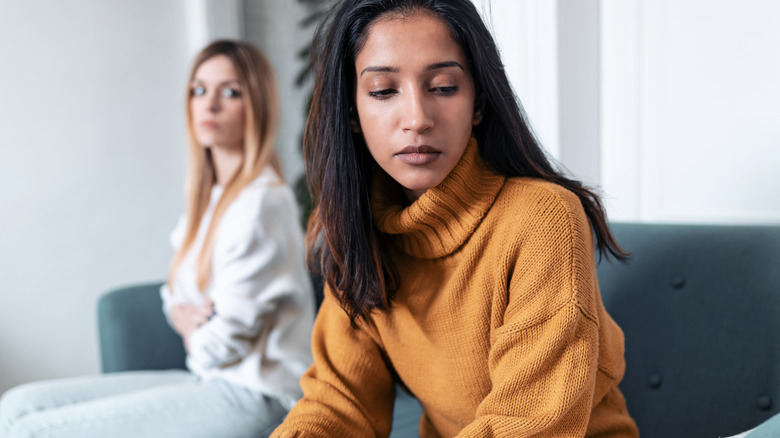 two women during argument