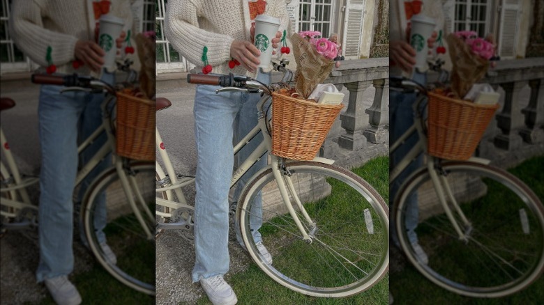 stylish bike outfit