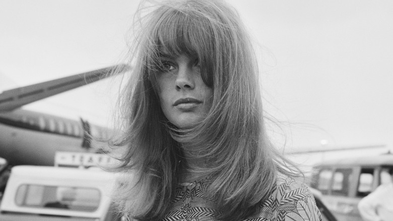 Jean Shrimpton photographed in London in 1965