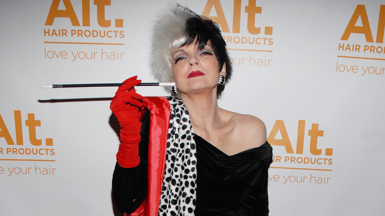 Linda Morand at a Halloween party in 2010