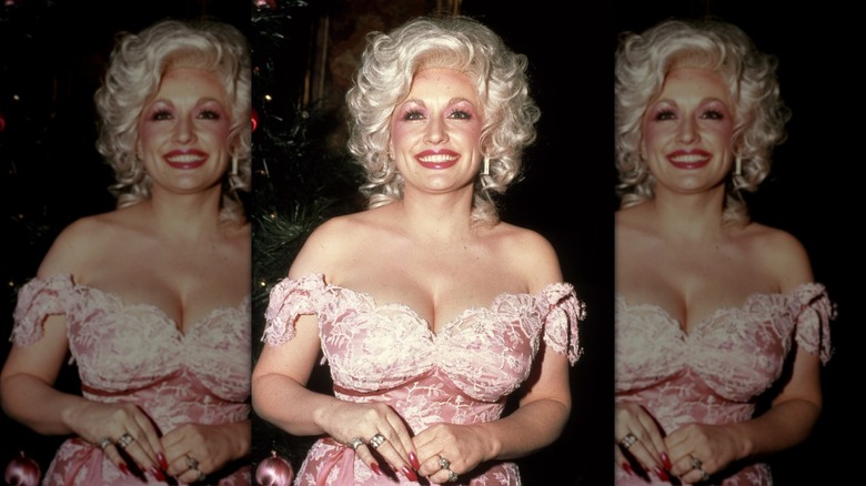 A photo of Dolly Parton in 1981 in New York City.