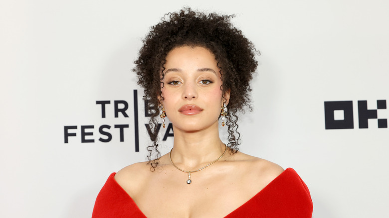 Chase Infiniti with a curly updo
