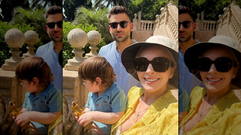 Lindsay Lohan smiles in a selfie with Luai and Bader Shammas