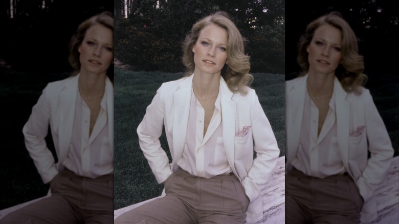 A portrait of Shelley Hack from the 1980s.
