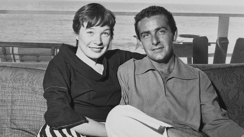 Shirley MacLaine and Steve Parker in Los Angeles, California, 28th March 1955