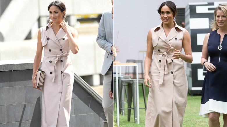 Meghan Markle wearing the same dress twice