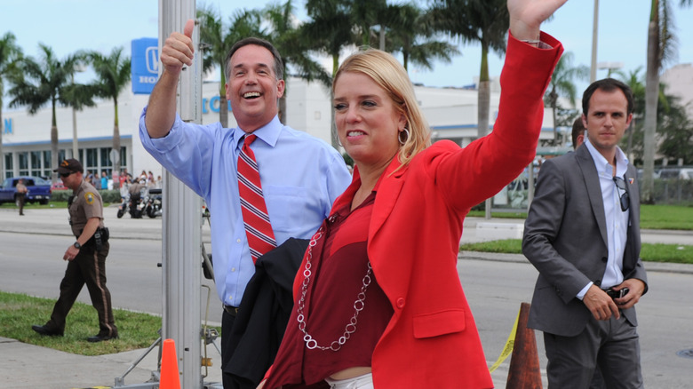 Pam Bondi in 2012 with smaller eyes which is different from today