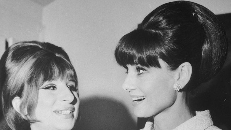 Barbra Streisand and Audrey Hepburn photographed together in the '60s