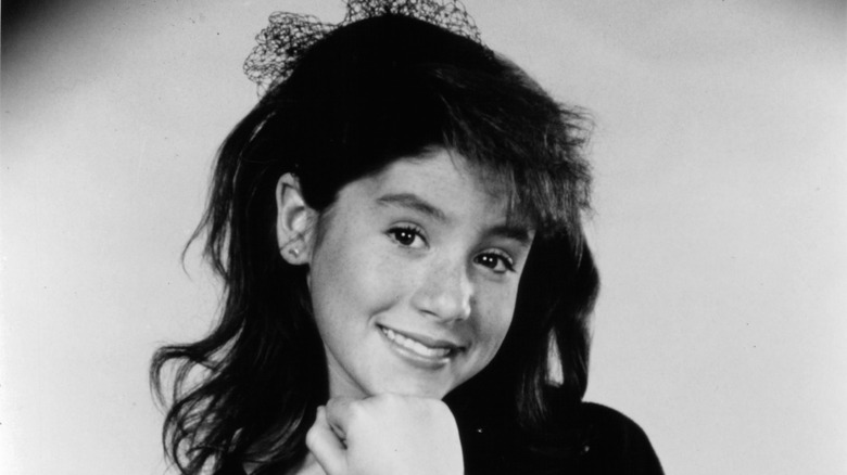 Soleil Moon Frye in 1988 posing for a portrait