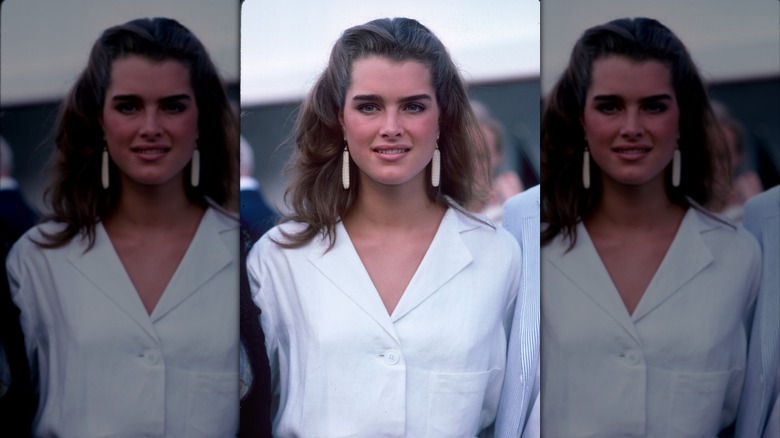 Brooke Shields as she attends at a Cancer Care event, New York, New York, June 1984