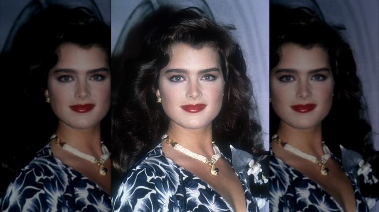 Brooke Shields attends a press conference to promote her new film 'Brenda Starr' in 1989 in New York City