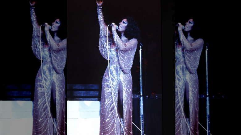 Donna Summer performs in concert in Los Angeles in the 1970s