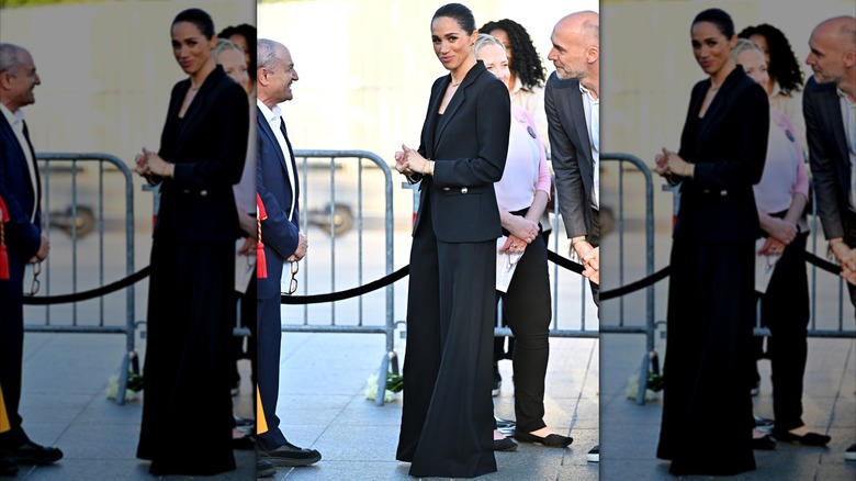 Meghan Markle attends the inauguration of the Lost Screen Memorial ahead of the opening of the 79th World Health Assembly in Geneva, Switzerland in May 2026