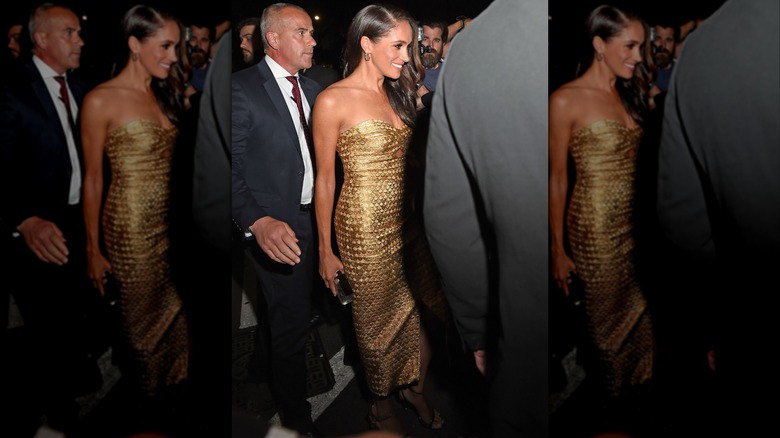 Meghan Markle outside of the Ms. Foundation's Women of Vision Awards in New York City in May 2023