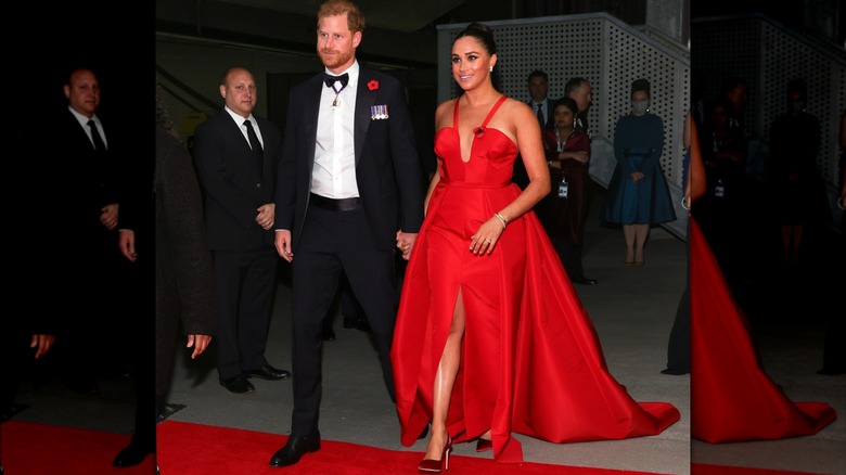 Prince Harry and Meghan Markle attend the 2021 Salute to Freedom Gala in New York City in November 2021