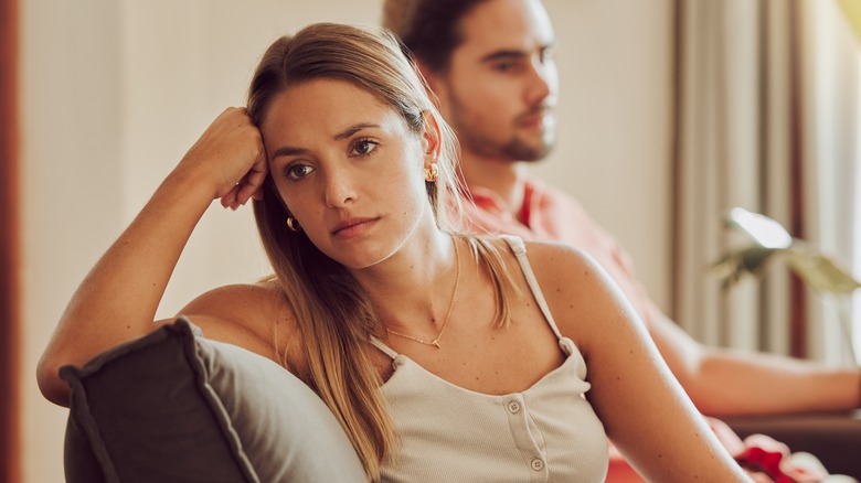 Couple having disagreement