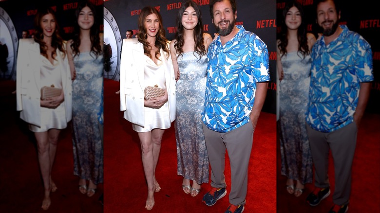 Jackie Sandler, Sunny Sandler, and Adam Sandler attend Netflix's Special Screening of "The Out-Laws" on June 26, 2023 in Los Angeles, California