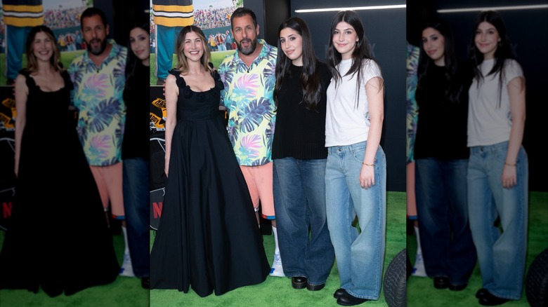 Adam Sandler, Jackie Sandler, Sadie Sandler and Sunny Sandler attend Netflix's 'Happy Gilmore 2' premiere at Jazz at Lincoln Center, New York, NY, July 21, 2025