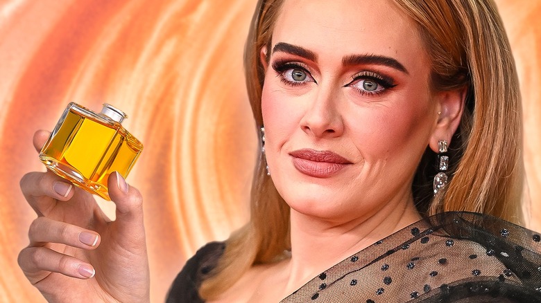Adele perfume collage