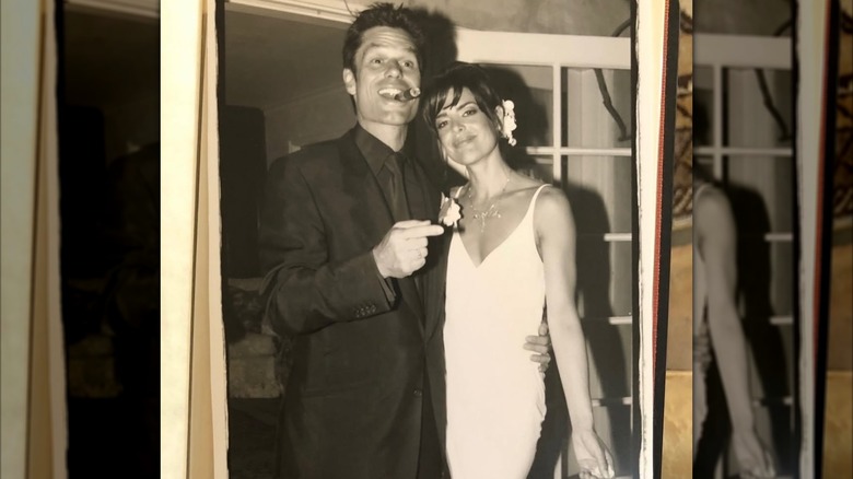 Lisa Rinna and Harry Hamlin at their wedding