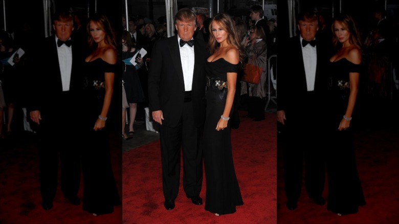 Donald Trump and Melania Trump at the 2009 Met Gala