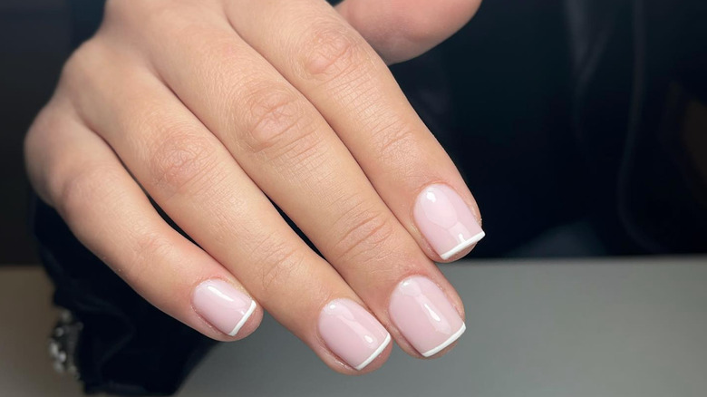 Baby French manicure