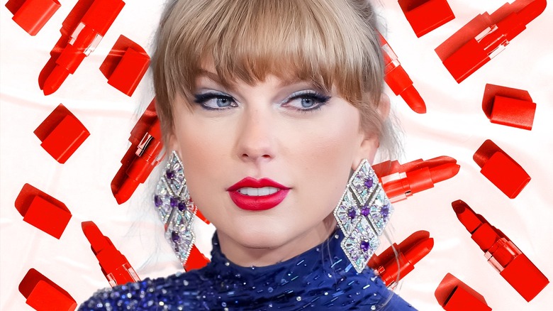 Taylor Swift red lipstick composite