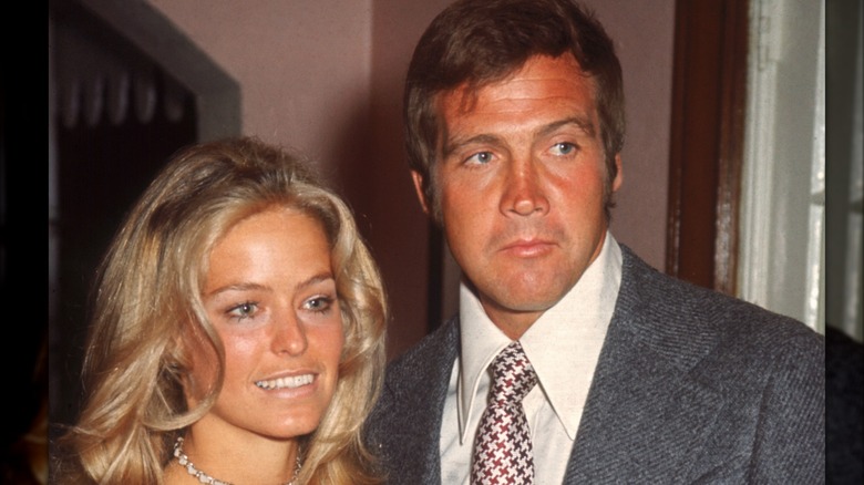 Farrah Fawcett is photographed next to former husband Lee Majors