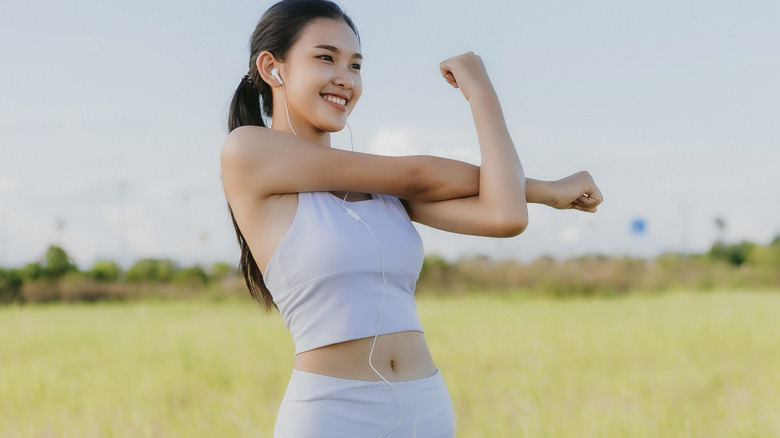 woman walking for exercise