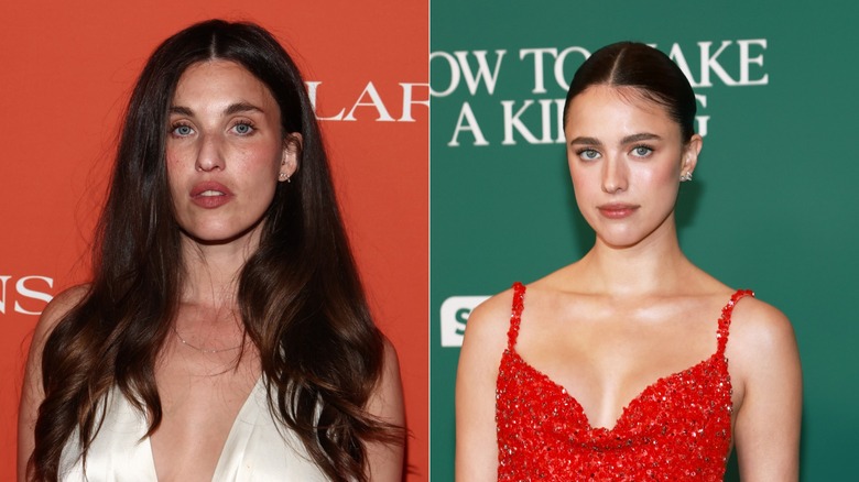 Rainey and Margaret Qualley on the red carpet