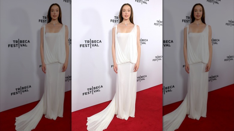 Ella Beatty attends the "Act One" Premiere during the 2026 Tribeca Festival at Village East Cinema on June 10, 2026