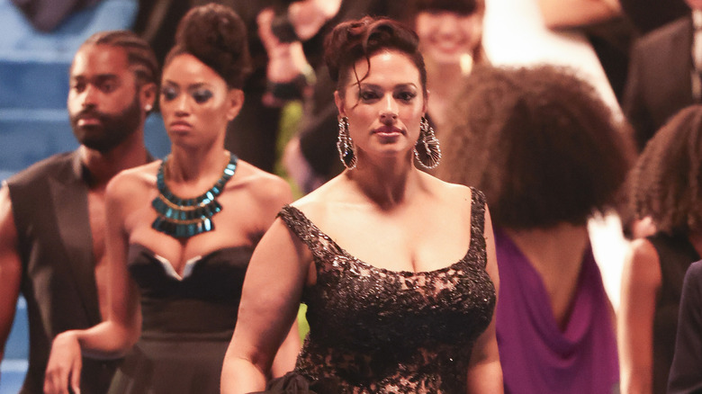 Ashley Graham seen on the set of "Devil Wears Prada II" at the Museum of Natural History on August 01, 2025