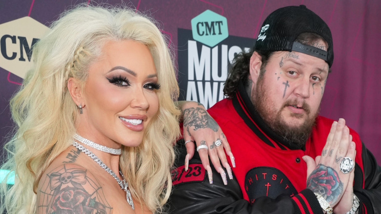 Bunnie Xo and Jelly Roll at 2023 CMT Awards