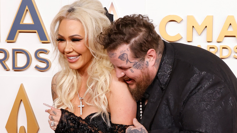 Jelly Roll and Bunnie Xo at 2023 CMA Awards