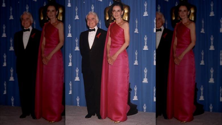 Audrey Hepburn at the 64th annual Academy Awards in Los Angeles in March 1992