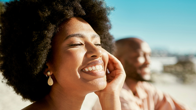 Woman summer sun beautiful skin