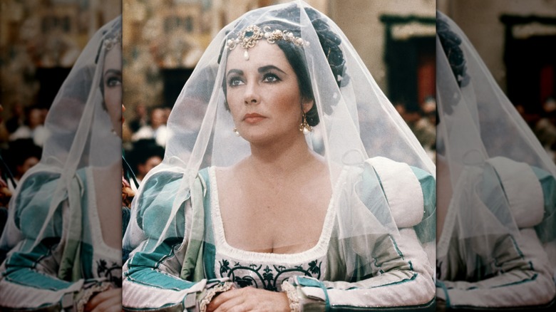Elizabeth Taylor plays Katharina in "The Taming of the Shrew"