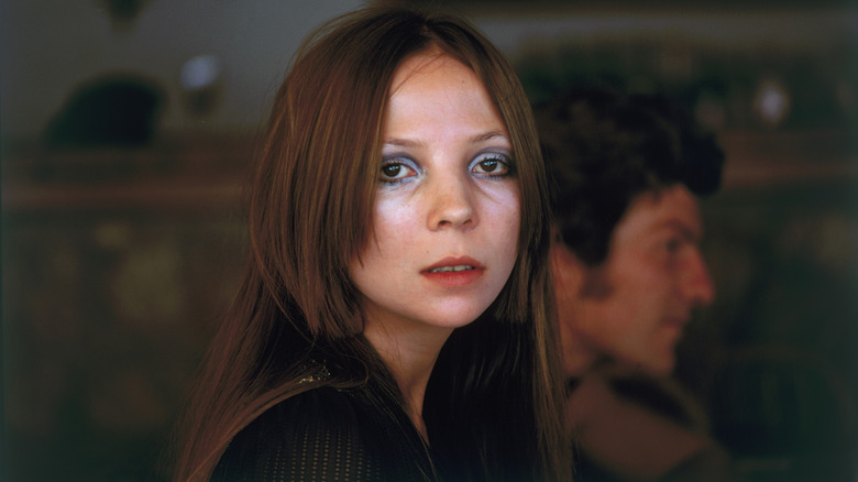 Model Penelope Tree looking serious in 1960