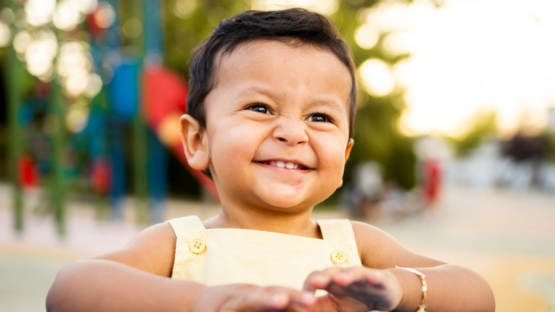Laughing little boy
