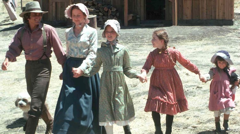 The Ingalls family in the 1970s adaptation of "Little House on the Prairie"