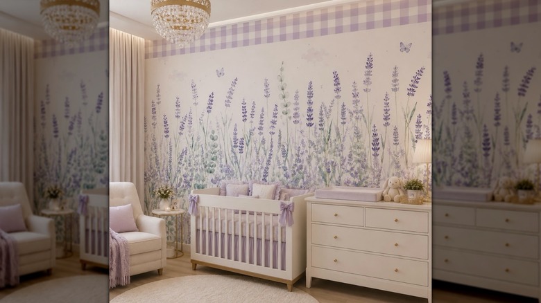 Lavender baby nursery
