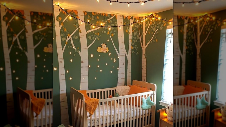 Forest-themed nursery
