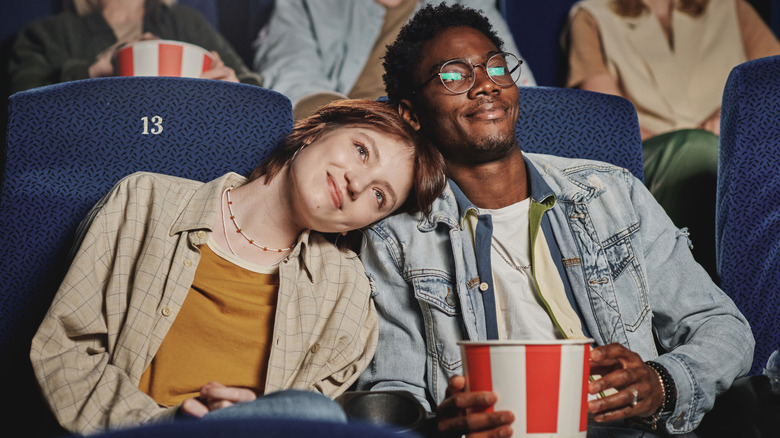 couple on movie date