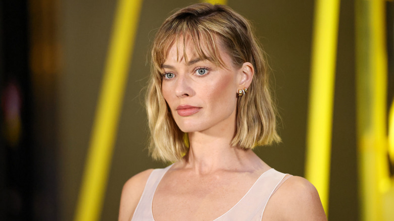 Margot Robbie at the Chanel womenswear fall/winter show during Paris Fashion Week in March 2026