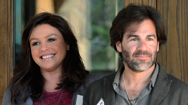 Television personality Rachael Ray and her husband John Cusimano, lawyer and lead singer of the rock band 