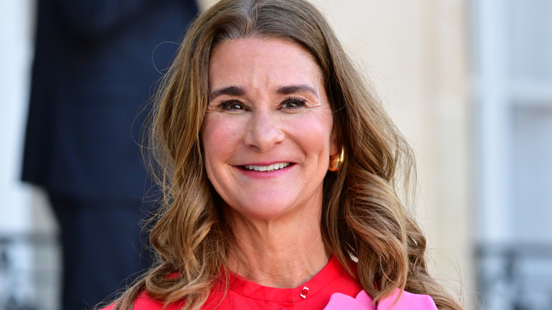 Melinda Gates smiling with long hair