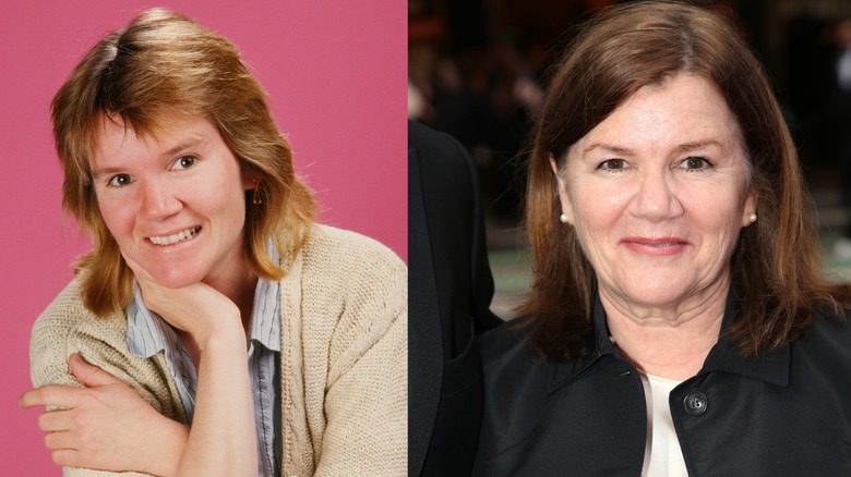 Actor and singer Mare Winningham in 1988 on the left and 2025 on the right